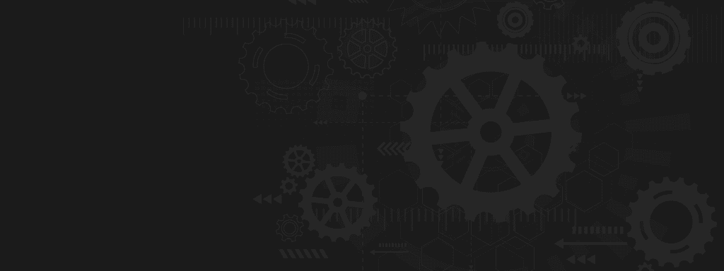 ภาพพื้นหลังเทคโนโลยีสีเข้ม กราฟิกฟันเฟืองและโครงข่ายดิจิทัล สื่อถึงการวางระบบบริหารจัดการธุรกิจอัตโนมัติและการเปลี่ยนผ่านสู่นวัตกรรมอุตสาหกรรมยุคใหม่