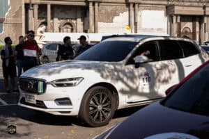 รถยนต์ Volvo สีขาวจอดในงานกิจกรรม Event Gallery: The First Ultimate เที่ยวสุดโลก 15 พ.ย. 2025 บรรยาก.