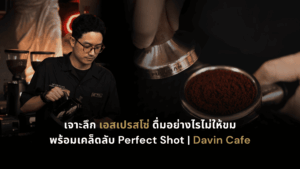 บาริสต้าชง เอสเปรสโซ่ แบบมืออาชีพที่ DAVIN CAFE พร้อมเทคนิค Perfect Shot สำหรับคอกาแฟที่มองหาร้าน Espresso คุณภาพและคาเฟ่บรรยากาศพรีเมียมในกรุงเทพ