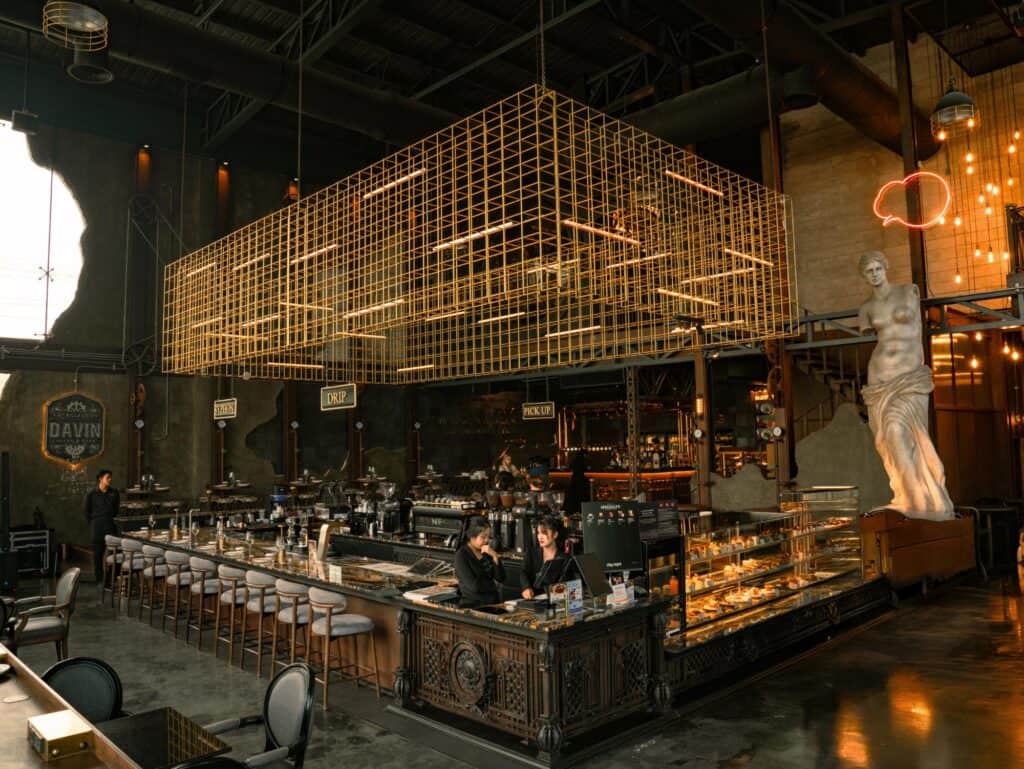 Photo cafe in Bangkok at DAVIN CAFE featuring a Specialty Coffee bar and distinctive classic architecture