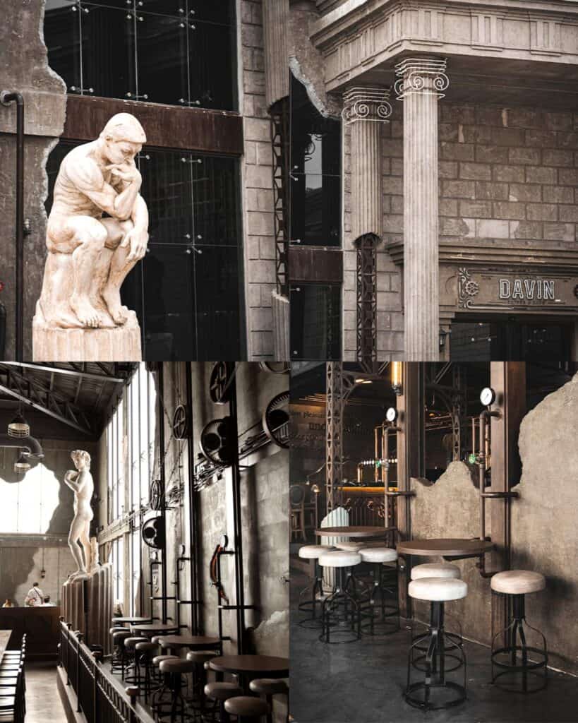 คาเฟ่น่านั่ง รามอินทรา DAVIN CAFE มุมถ่ายรูปสวยพร้อมสถาปัตยกรรมสไตล์ยุโรปและบรรยากาศโดดเด่น